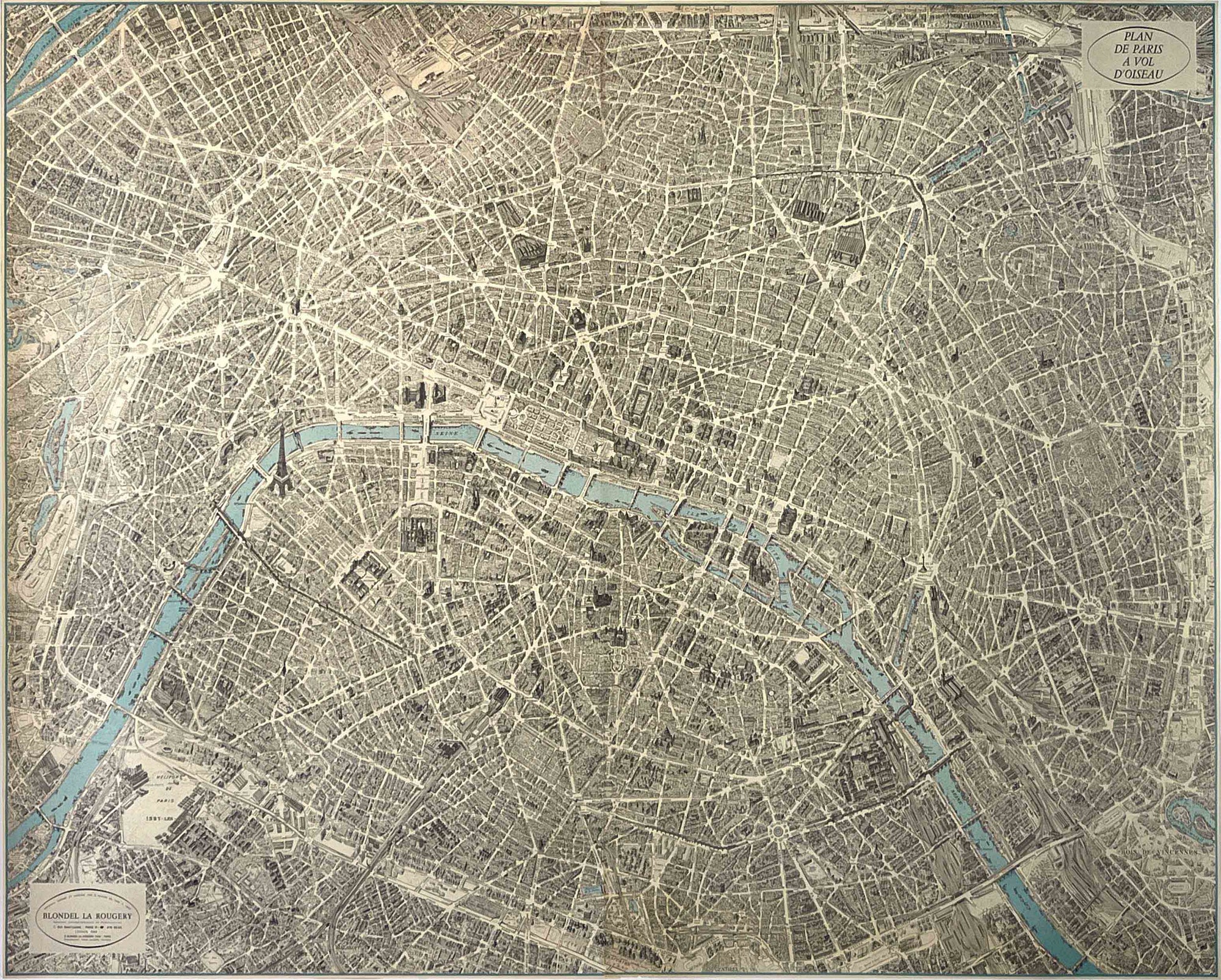 Plan de Paris Map