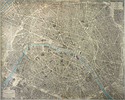 Plan de Paris Map