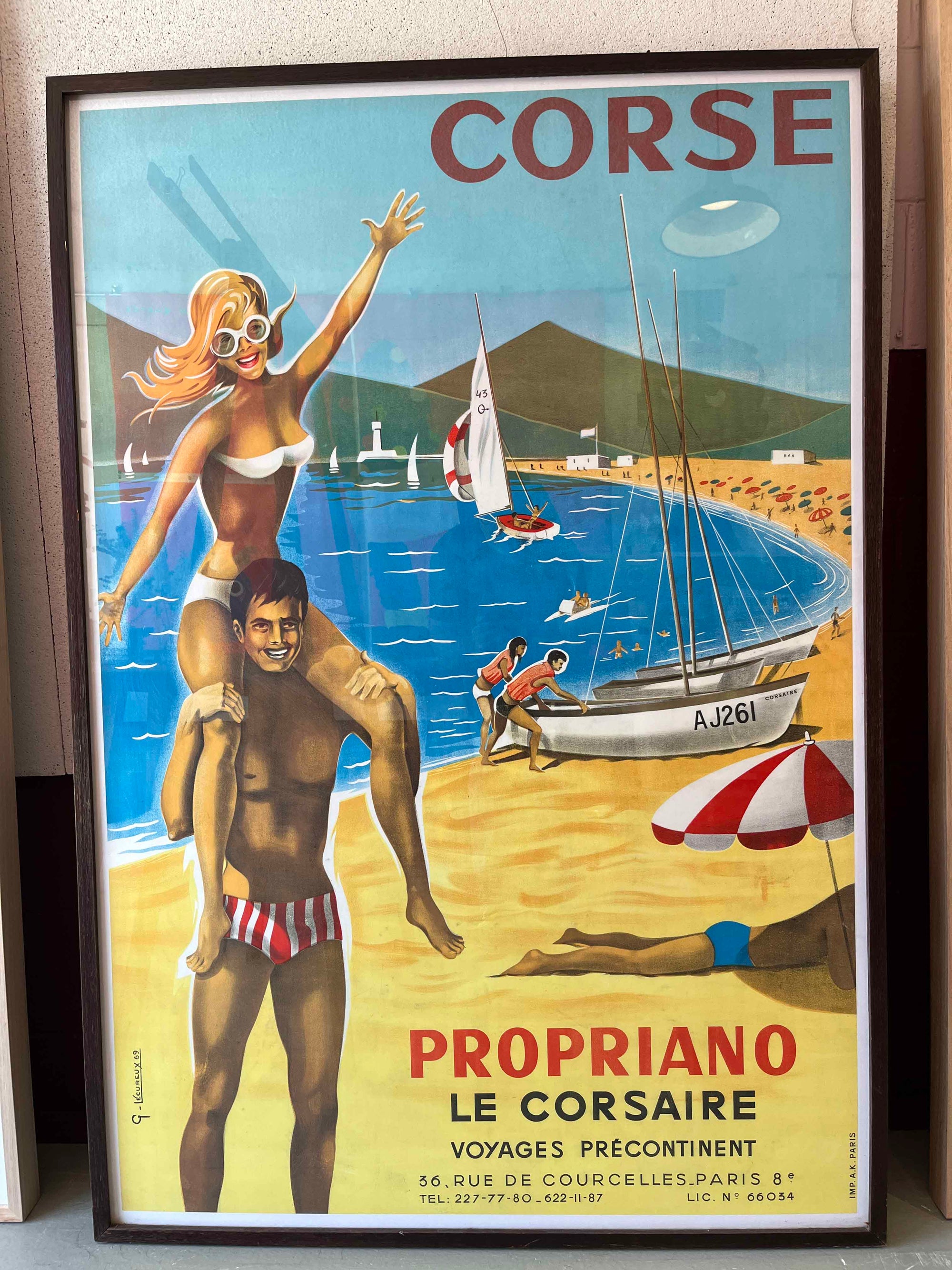 Corsica by G.Lecureux | Framed