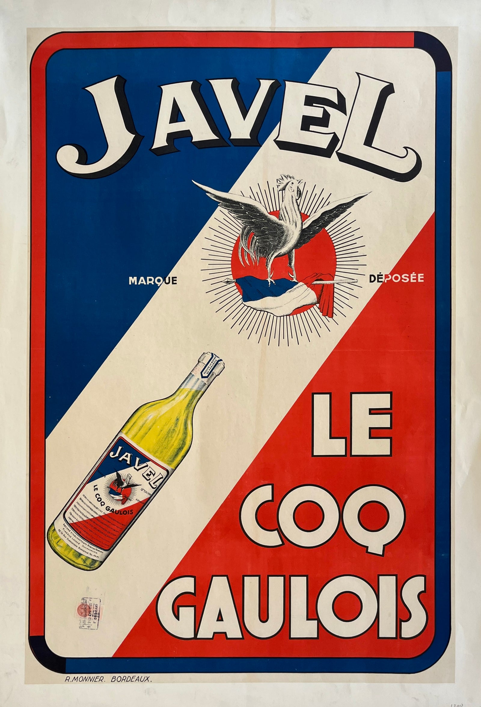 Javel – Le Coq Gaulois by Jean Carlu