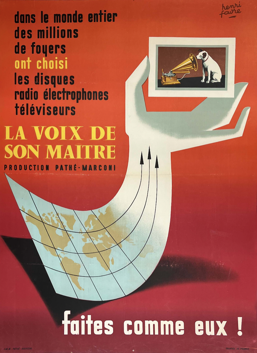 La Voix de son Maitre by Henri Favre