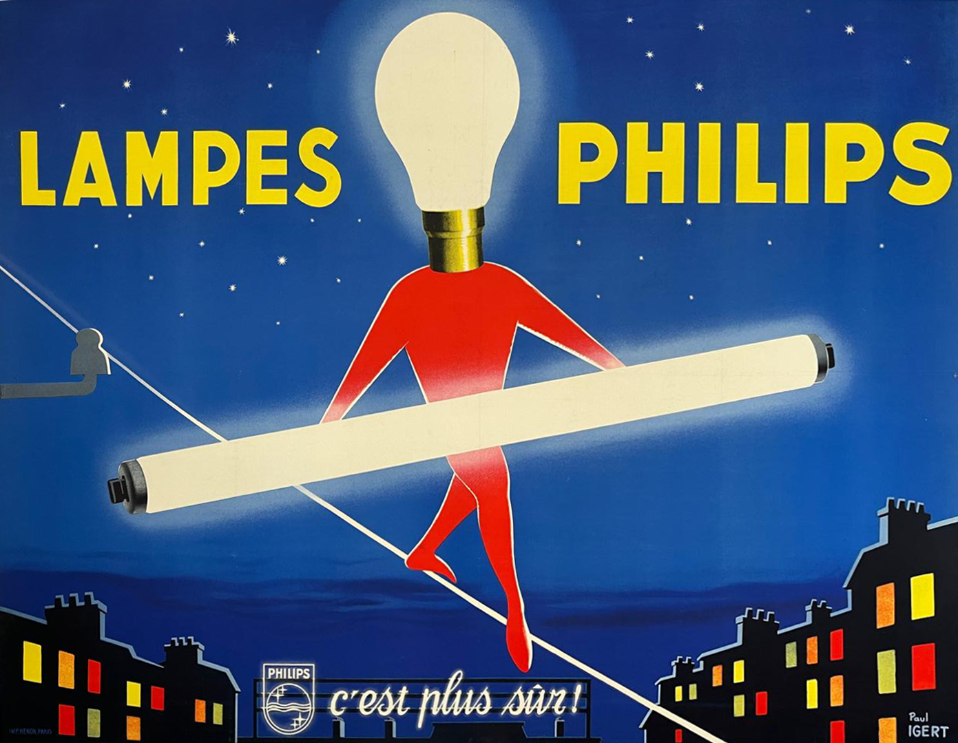 Lampes Philips by Paul Igert