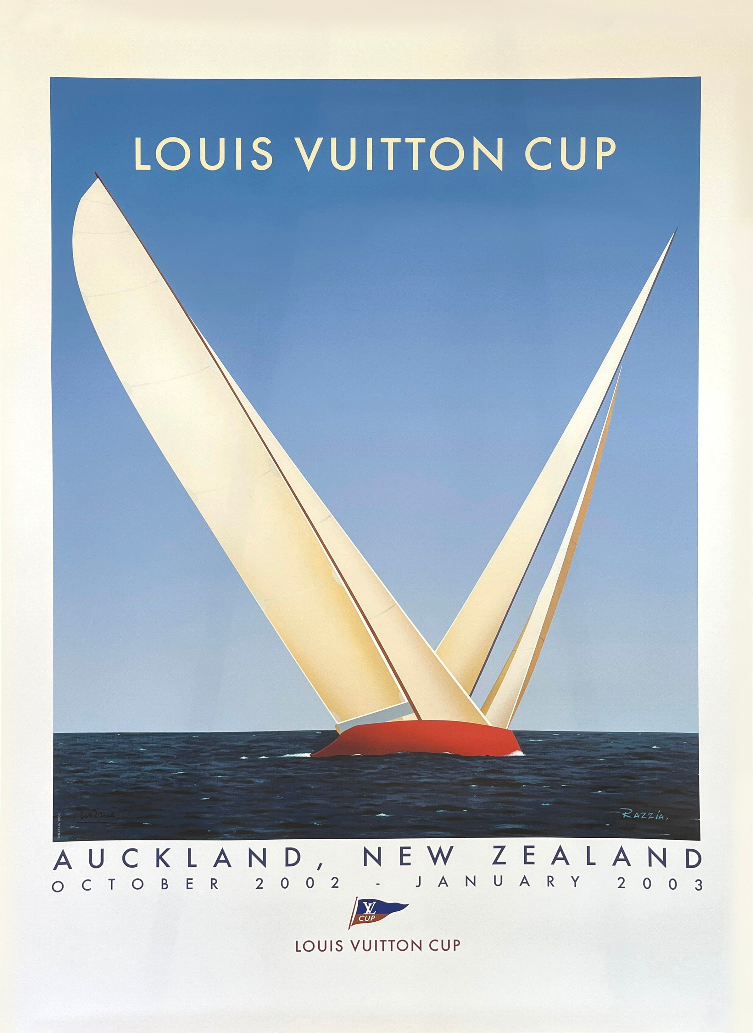 Louis Vuitton Cup, Auckland 2002 by Razzia - Vintage Posters
