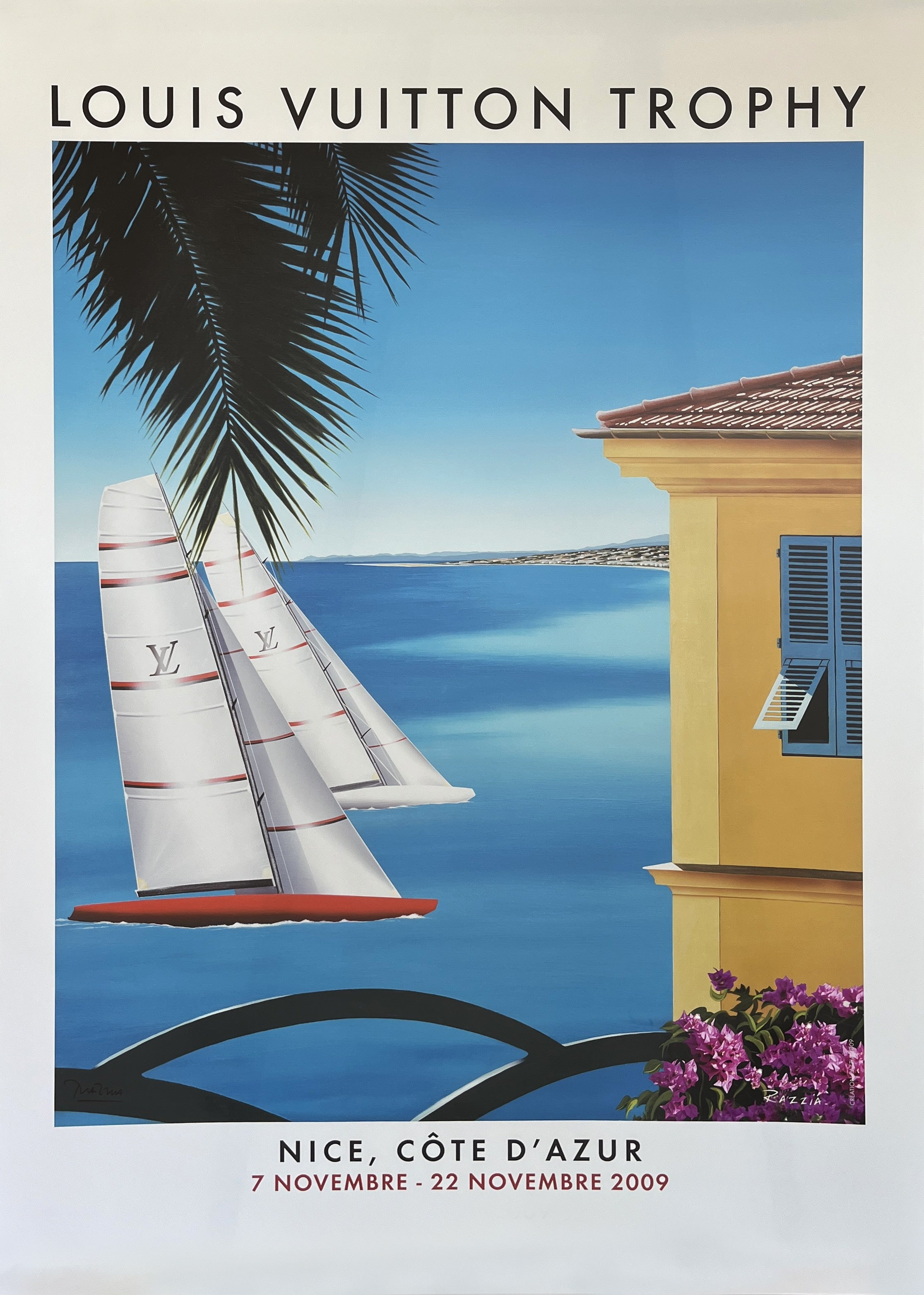 Louis Vuitton Trophy, Nice Côte d'Azur by Razzia - Vintage Posters