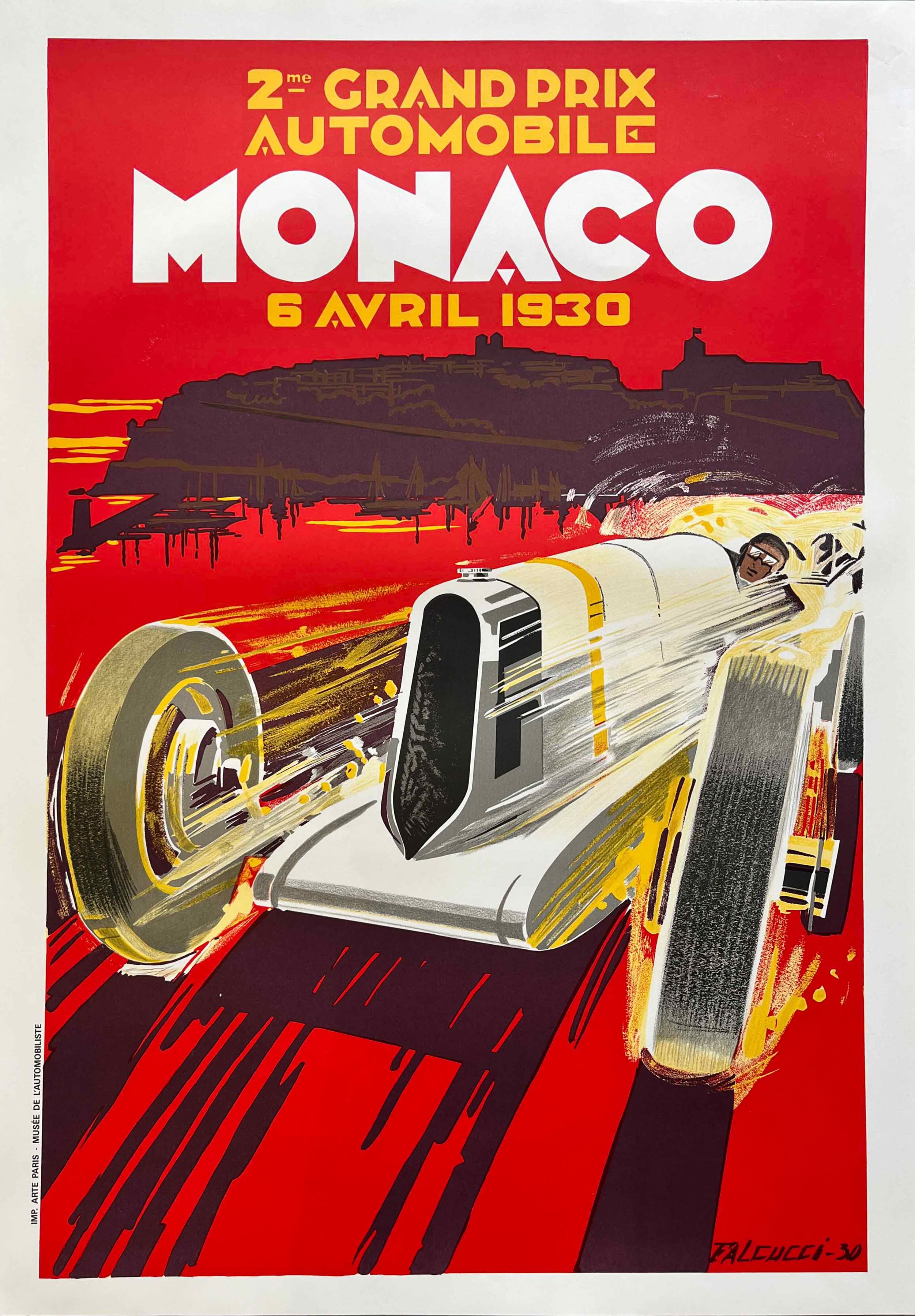 Monaco Grand Prix 1930 - Official Reissued Motorsport Poster