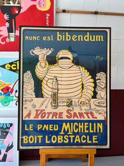 Michelin – Nunc est Bibendum (Green Background) | Framed