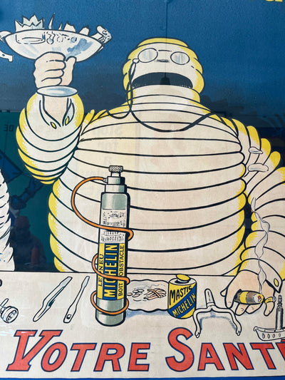 Michelin – Nunc est Bibendum (Green Background) | Framed