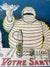Michelin – Nunc est Bibendum (Green Background) | Framed