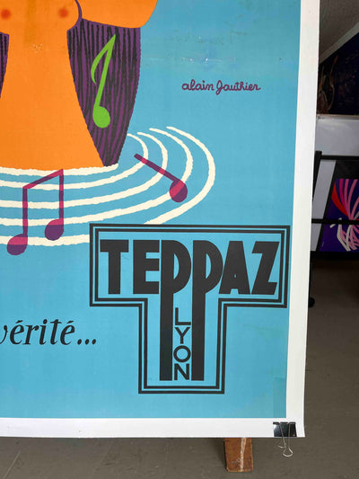 Teppaz Blue Record Girl by Alain Gauthier