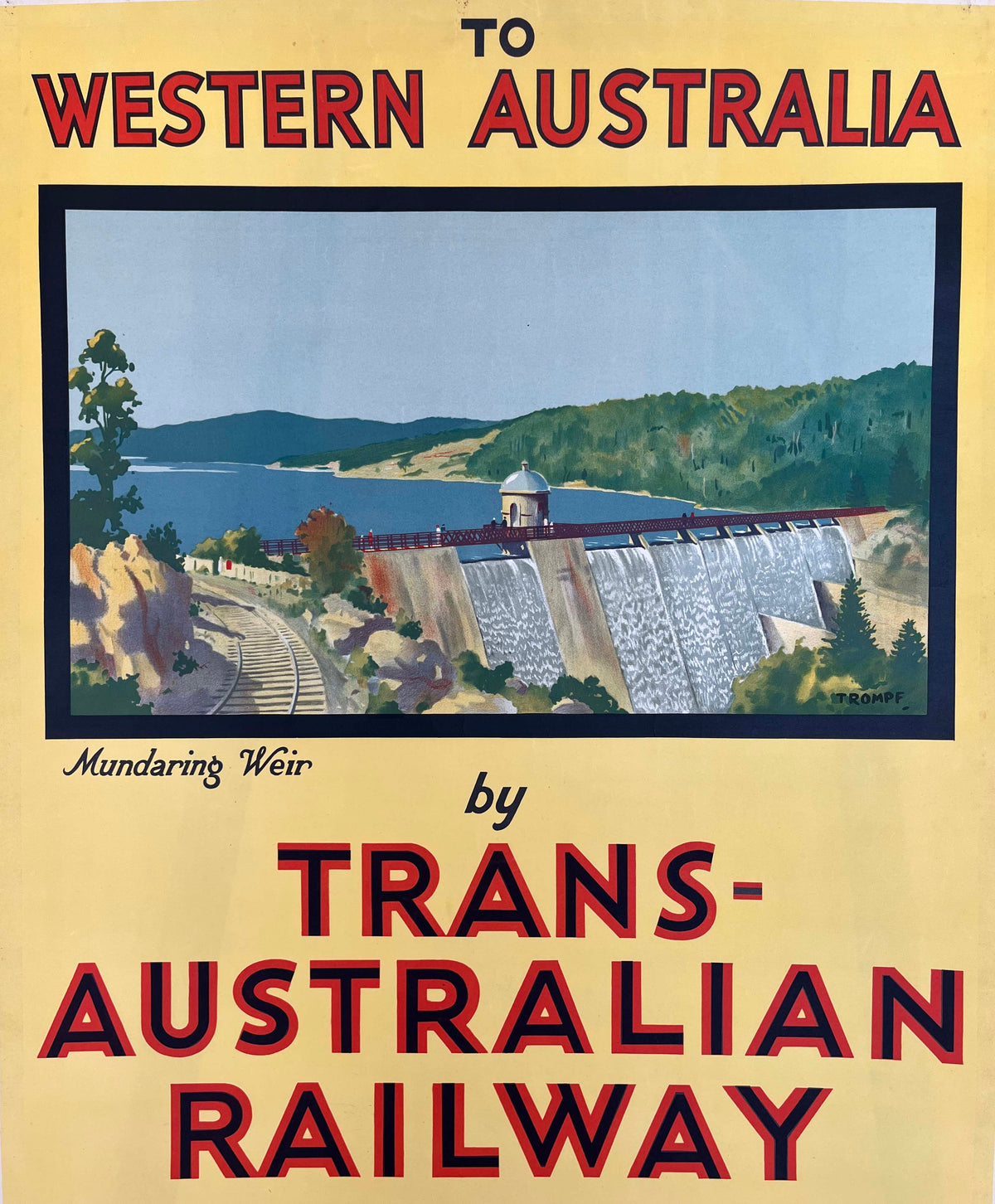 To WA by Trans Australian Railway by Percy Trompf