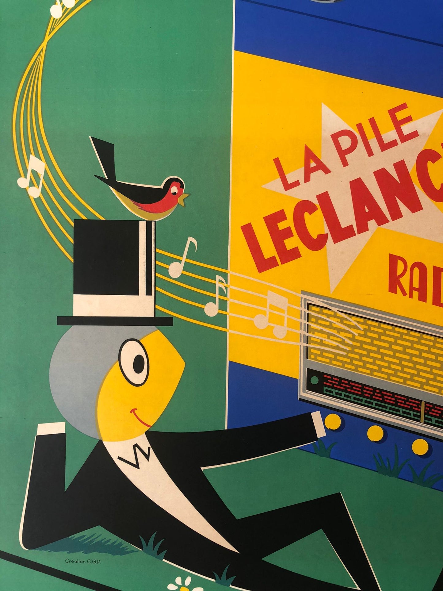 "La Pile Leclanche" Electric Battery Advertisement by Cotto