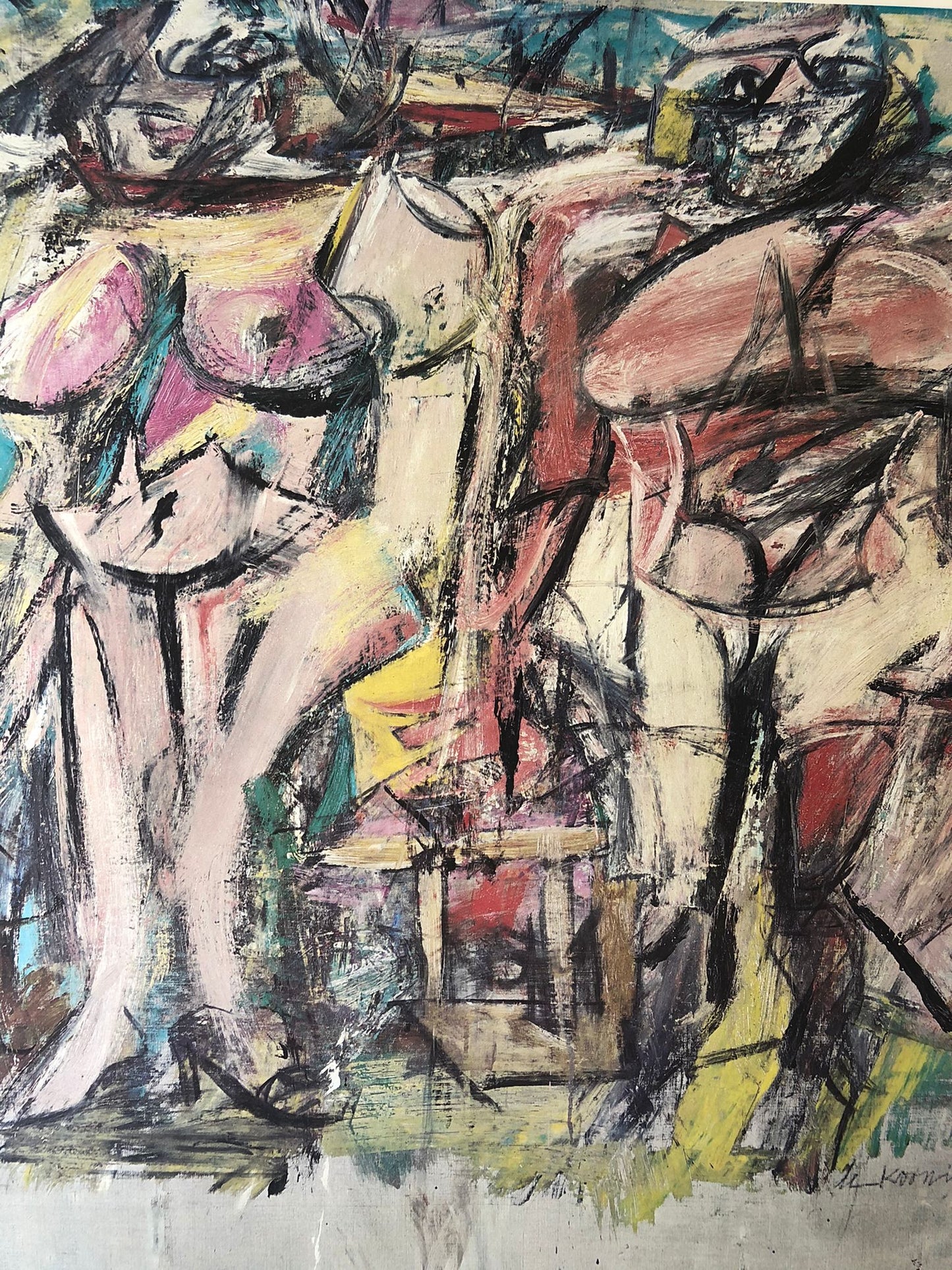 Willem de Kooning Pompidou Exhibition Poster
