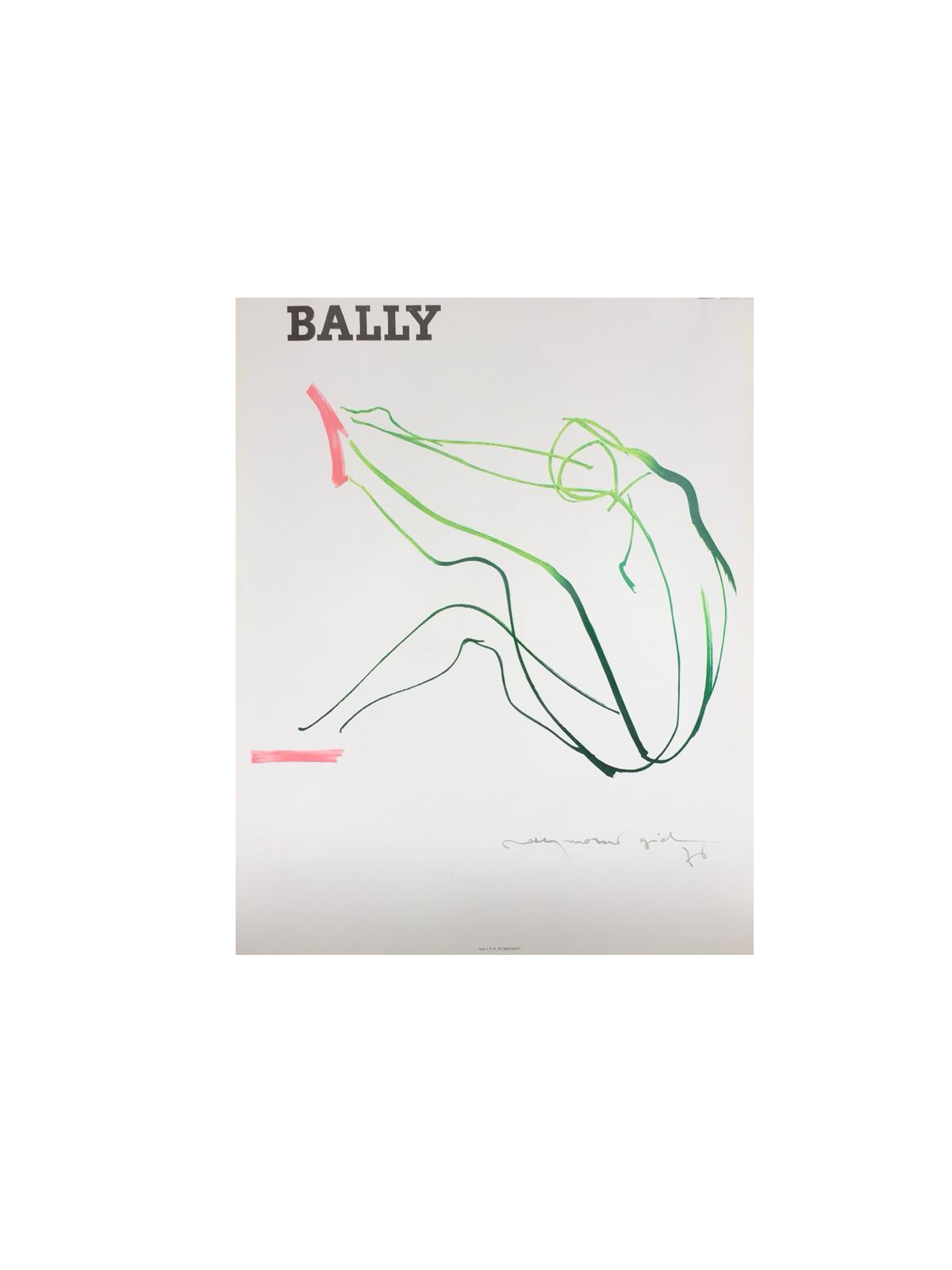 Bally Abstract Femme by Raymond Gid (small) – Vintage Posters