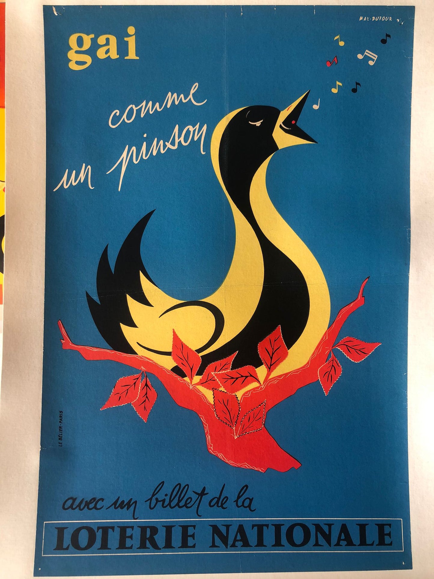 Loterie National Duck Poster by Max Dufour