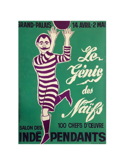 Le Genie des Naifs Football Poster