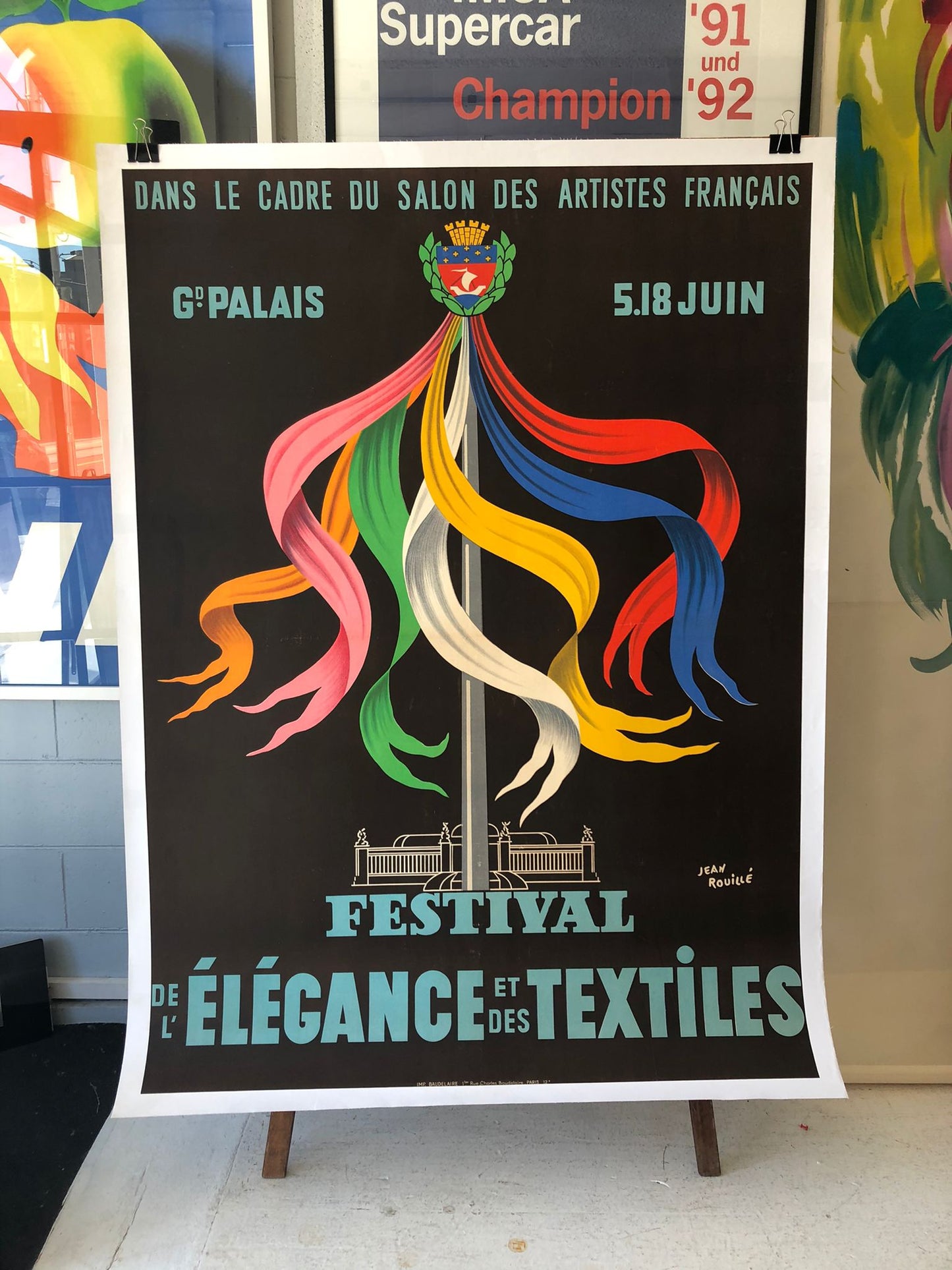 The Elegance of Textiles Festival Advertisement by Jean Rouille