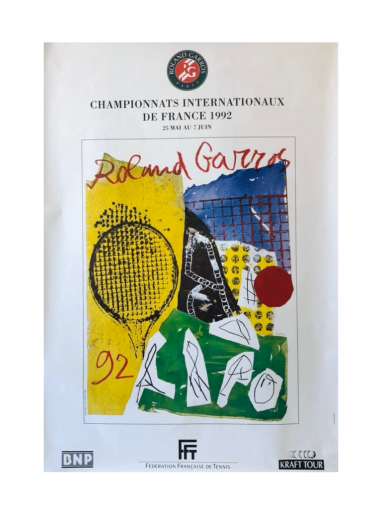 Roland Garros 1992 Championship Poster