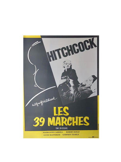 'The 39 Steps' Original Hitchcock Film Poster