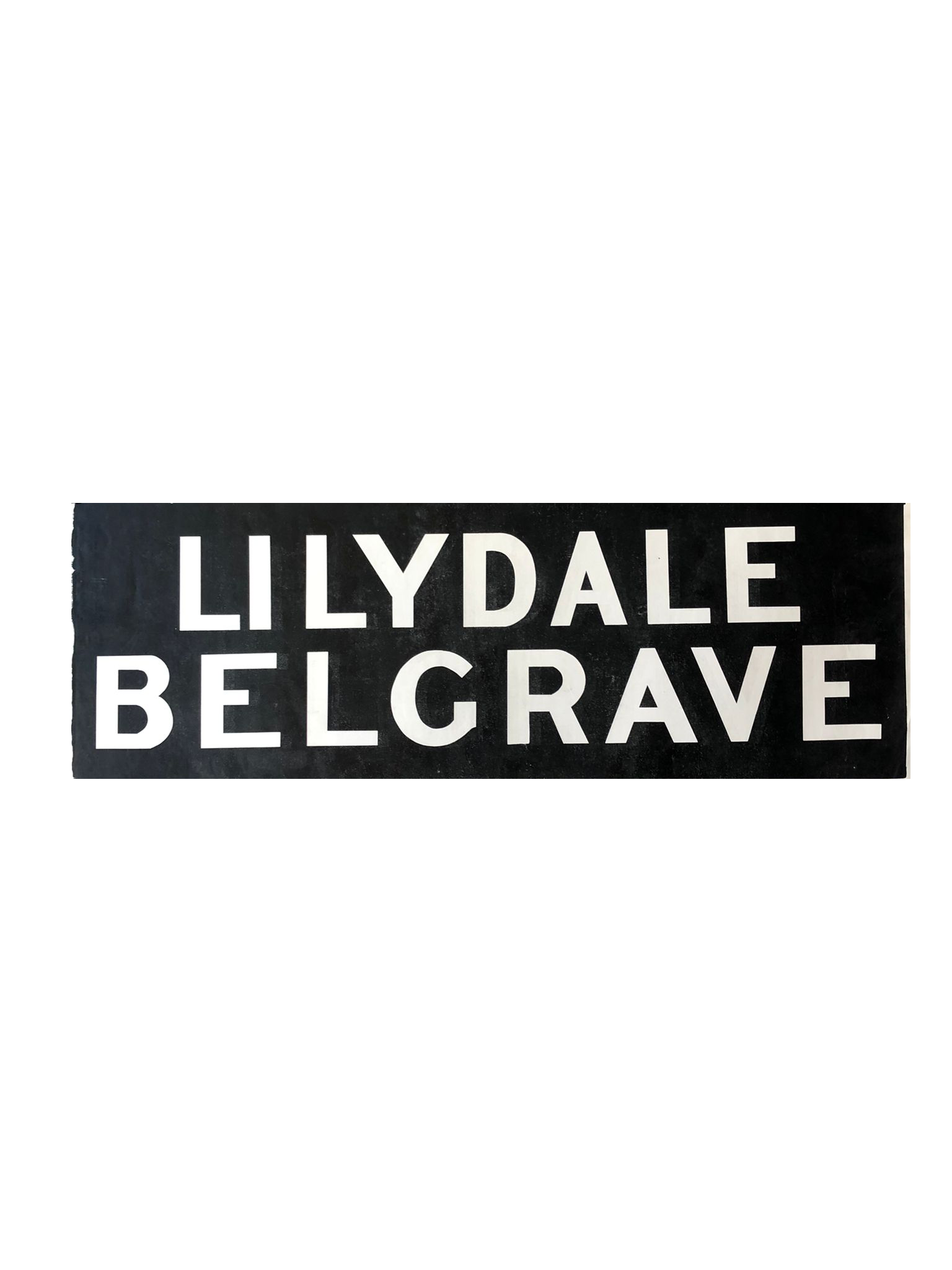 Lilydale & Belgrave Station Sign