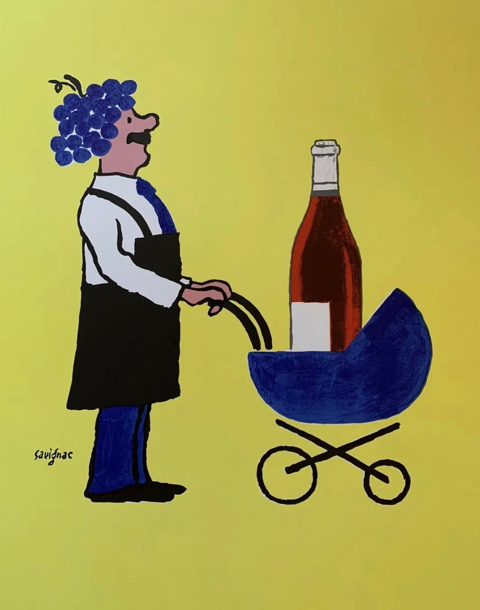 Buvons Ici Le Vin Nouveau by Savignac