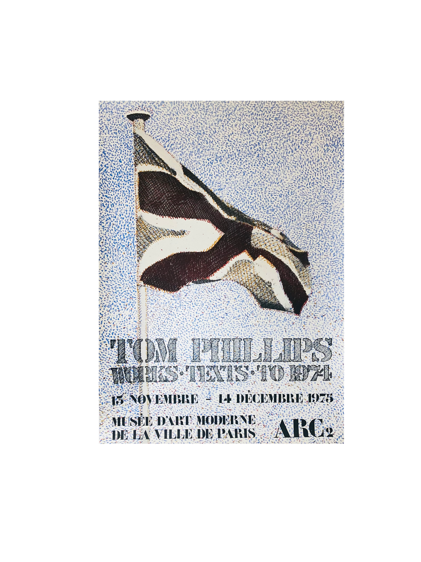 Tom Phillips 1975 Exhibition Poster