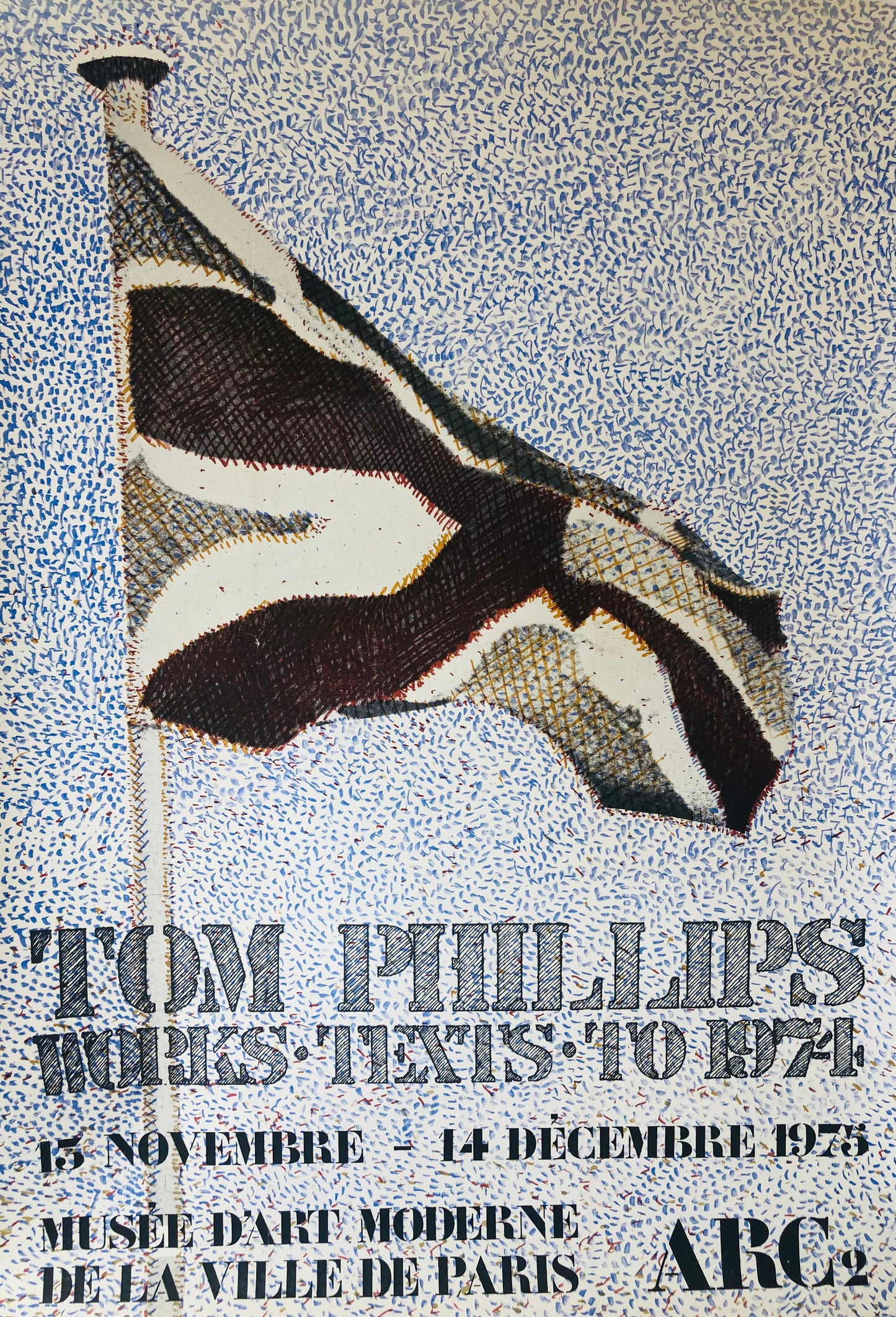 Tom Phillips 1975 Exhibition Poster
