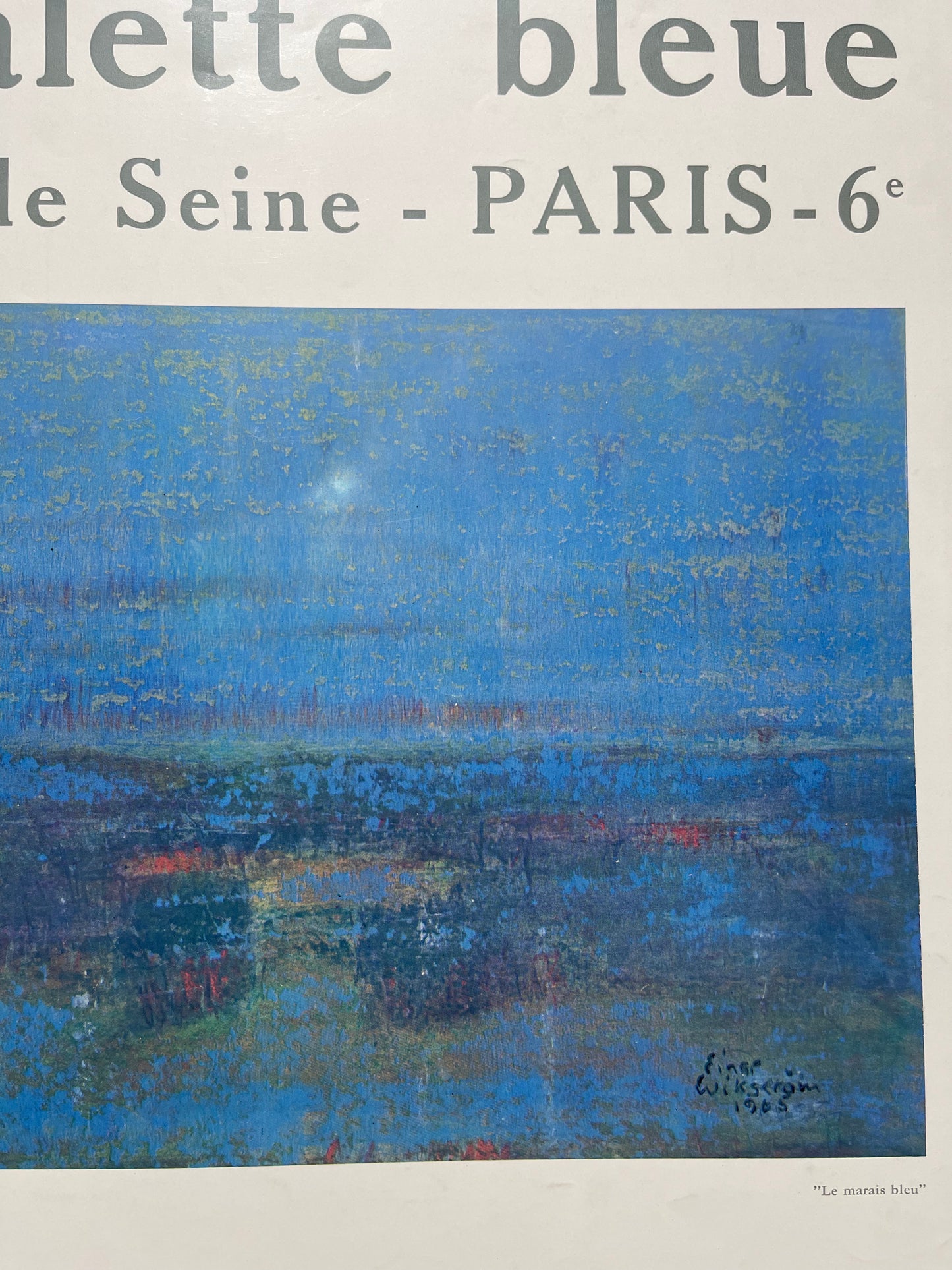 La Palette Bleue Exhibition Poster