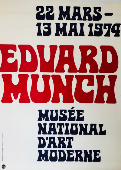 Edvard Munch Modern Art Exhibition '74