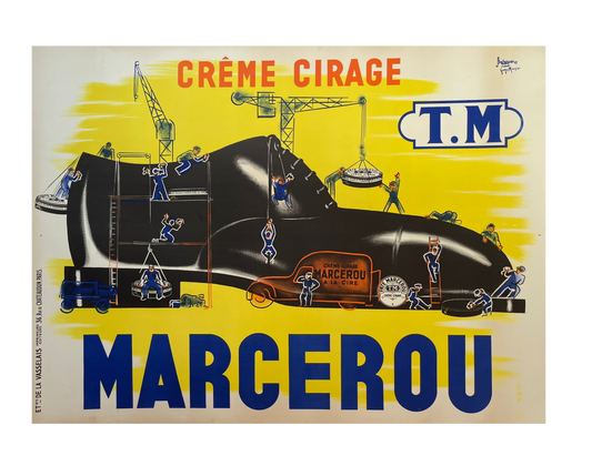 Marcerou Shoe Polish Advert by Bellenger