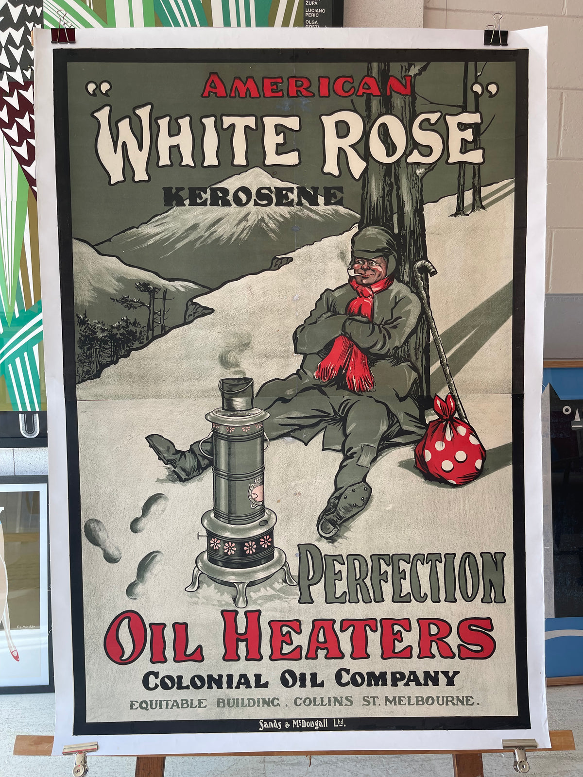 American 'White Rose' Kerosene Oil Heater Advert