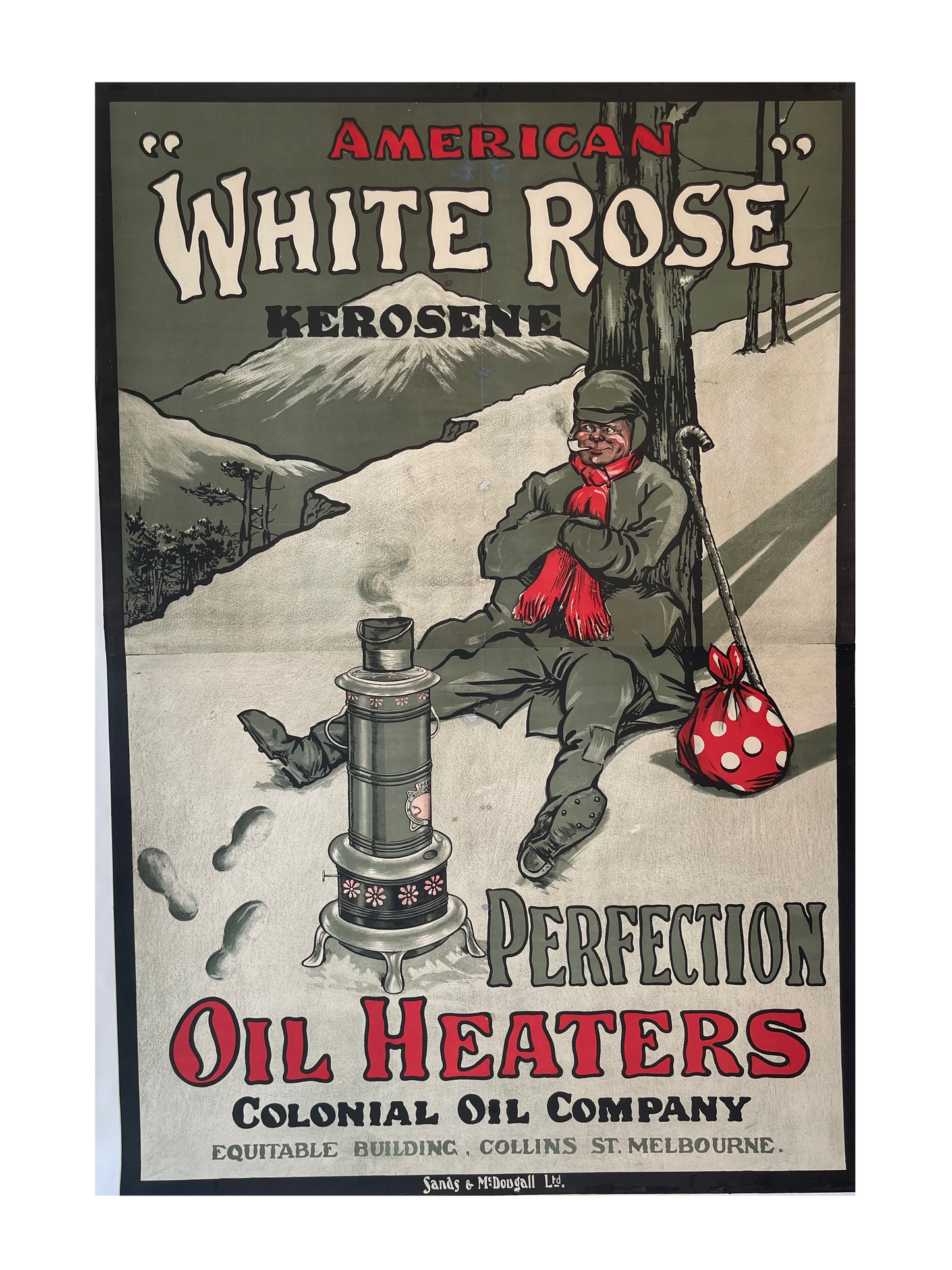 American White Rose Kerosene Oil Heater Advert