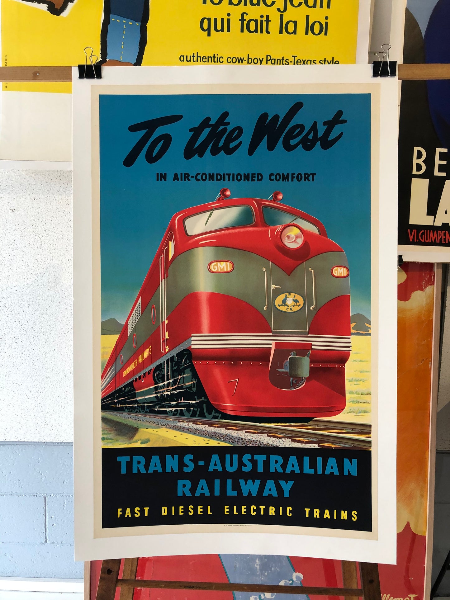 "To the West" Australian Railway Advertisement