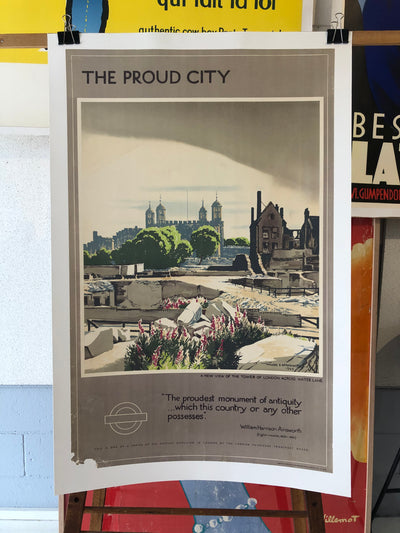 "The Proud City" London Tourism Poster by Spradbery