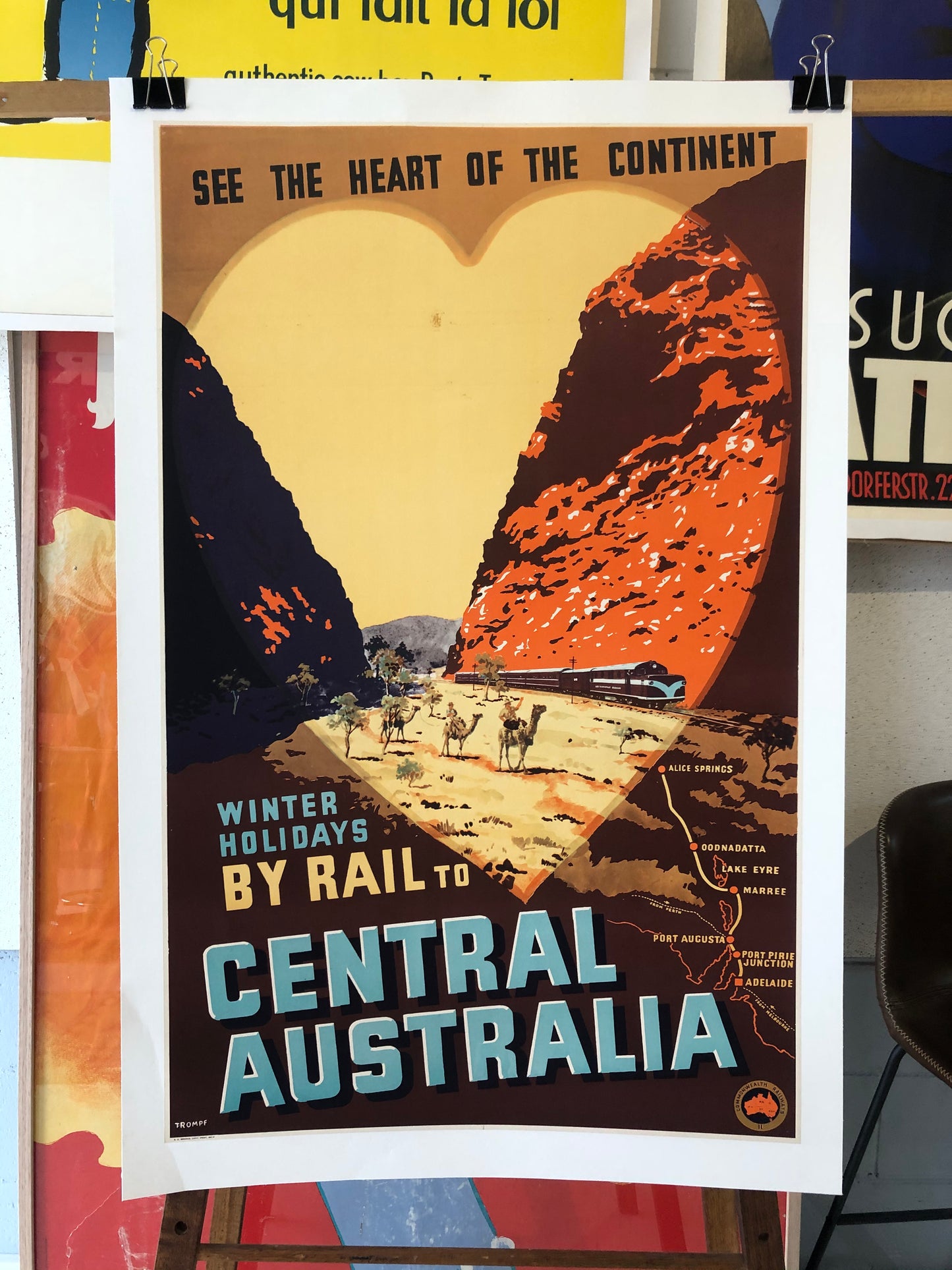 Winter Holidays By Rail To Central Australia by Percy Trompf