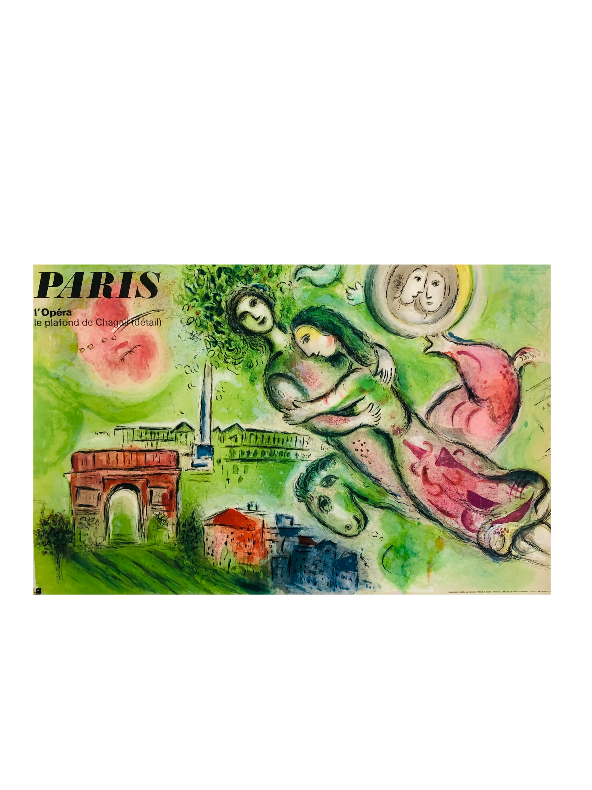 Chagall Paris Opera Poster