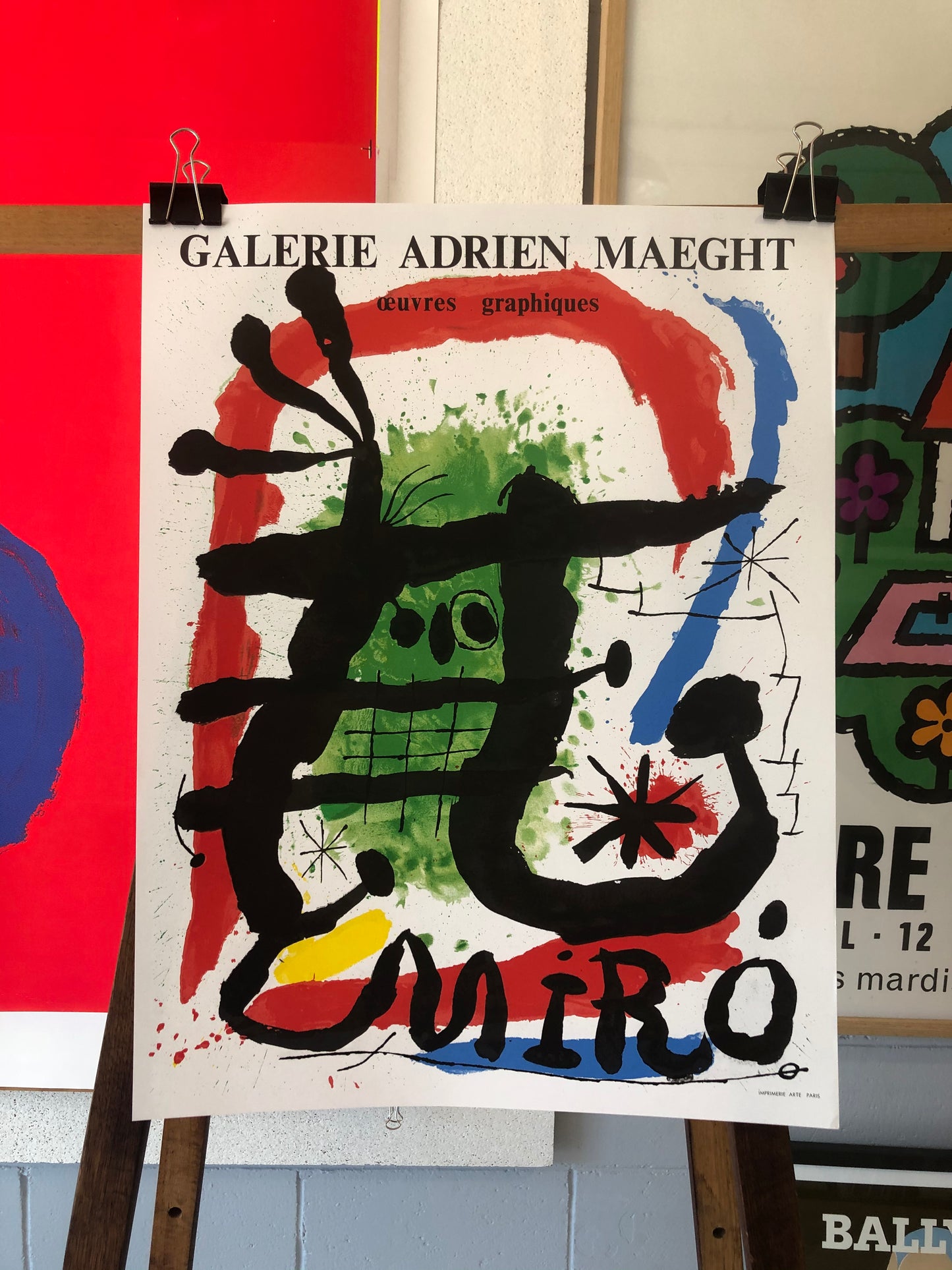 Galerie Adrien Maeght Miro Exhibition Poster