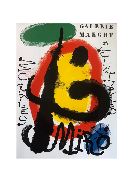 Galerie Maeght Miro Exhibition Poster