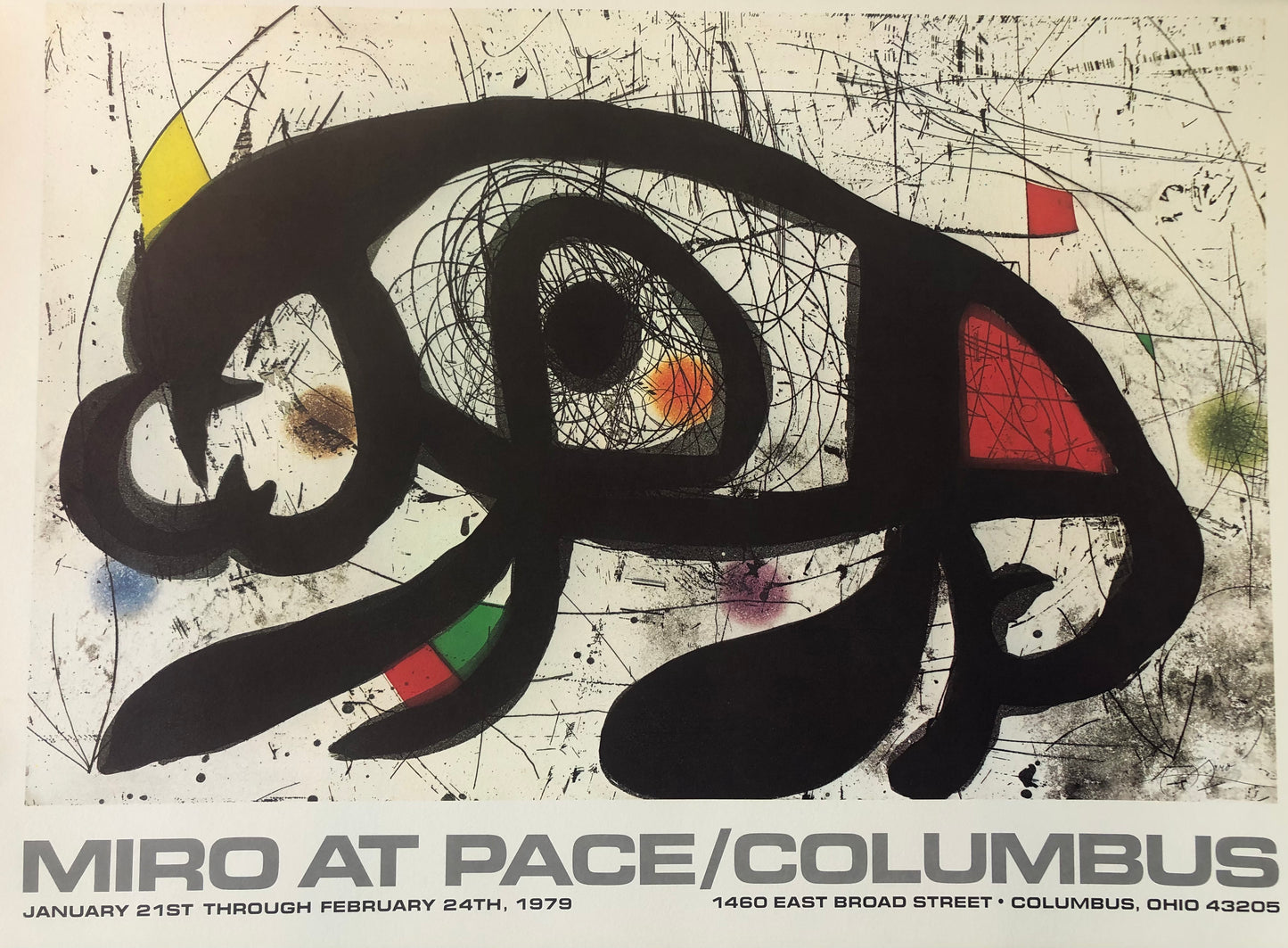 Miro at Pace/ Columbus Exhibition Poster