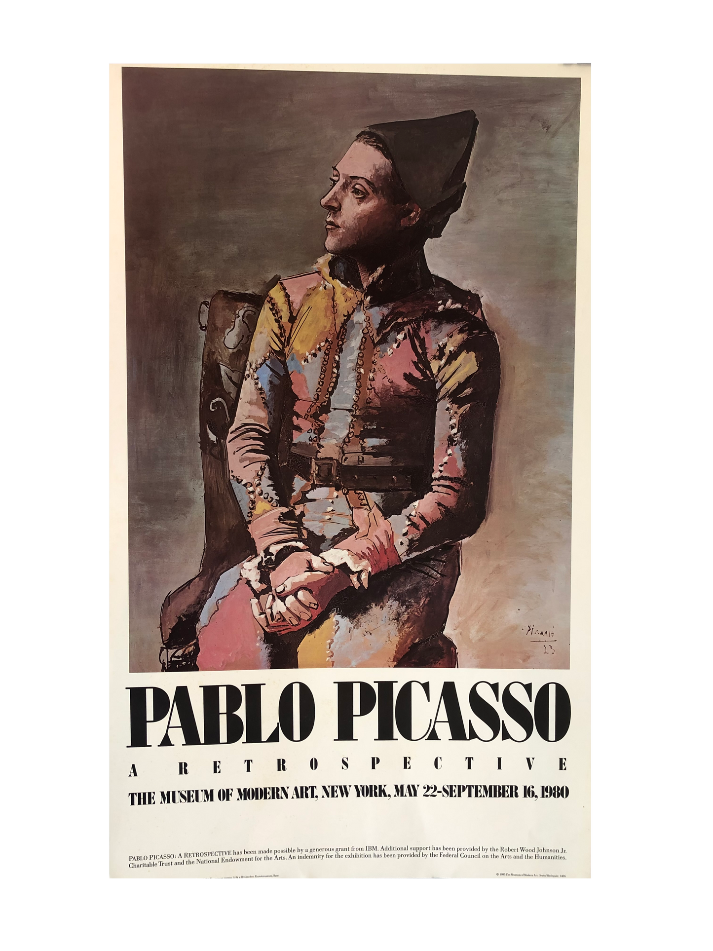 Pablo Picasso 'A Retrospective' Exhibition Poster, MOMA 1980
