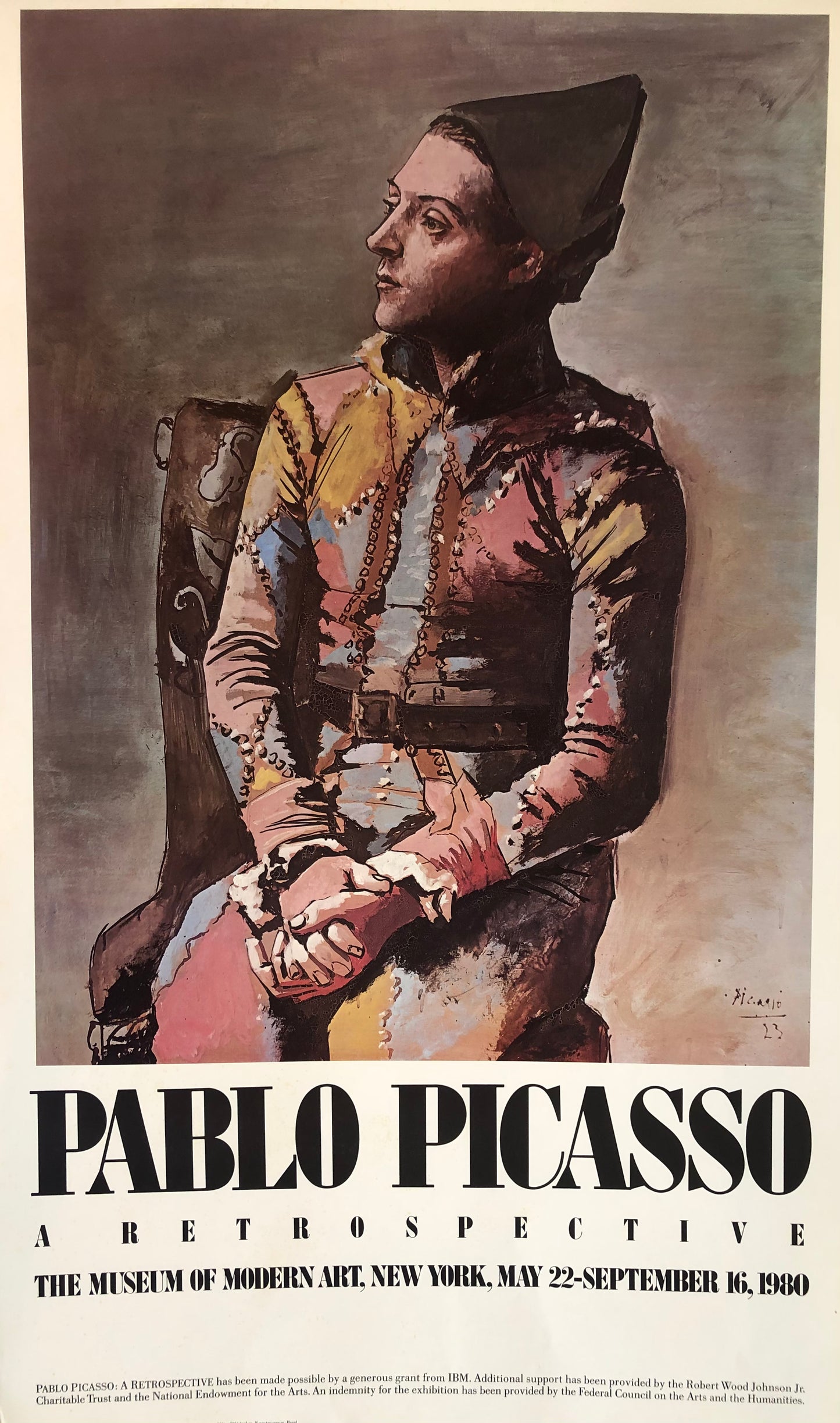 Pablo Picasso 'A Retrospective' Exhibition Poster, MOMA 1980