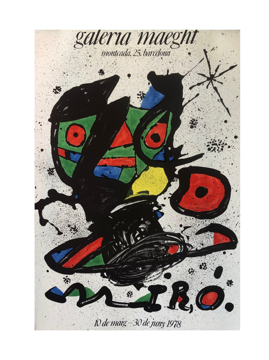 Galerie Maeght Miro Exhibition Poster