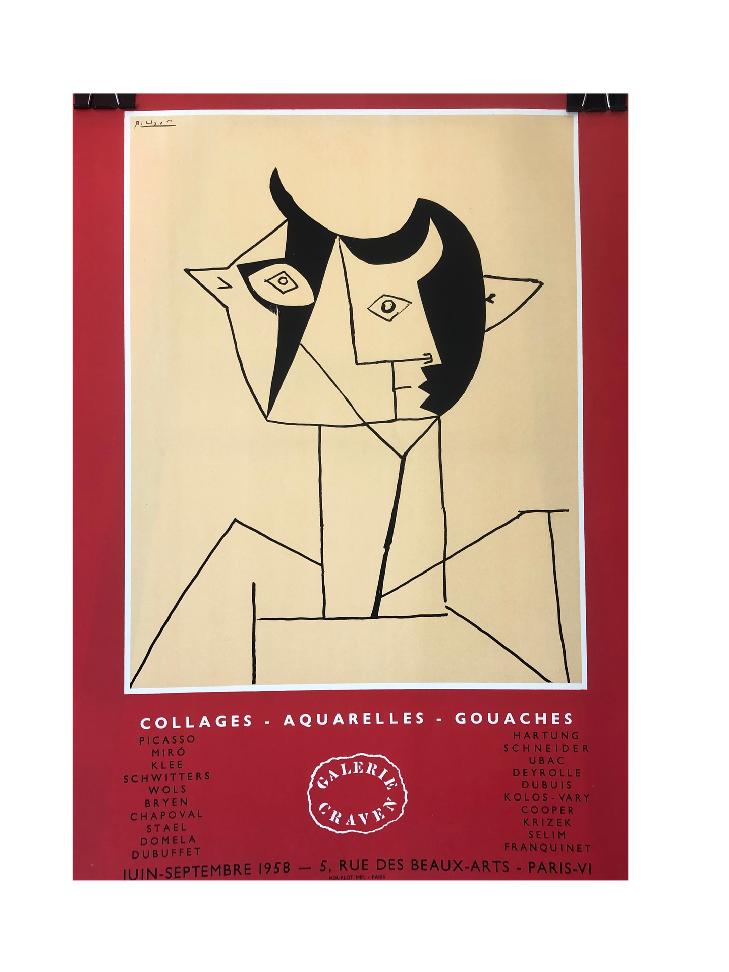 Picasso Exhibition Poster, Galerie Craven