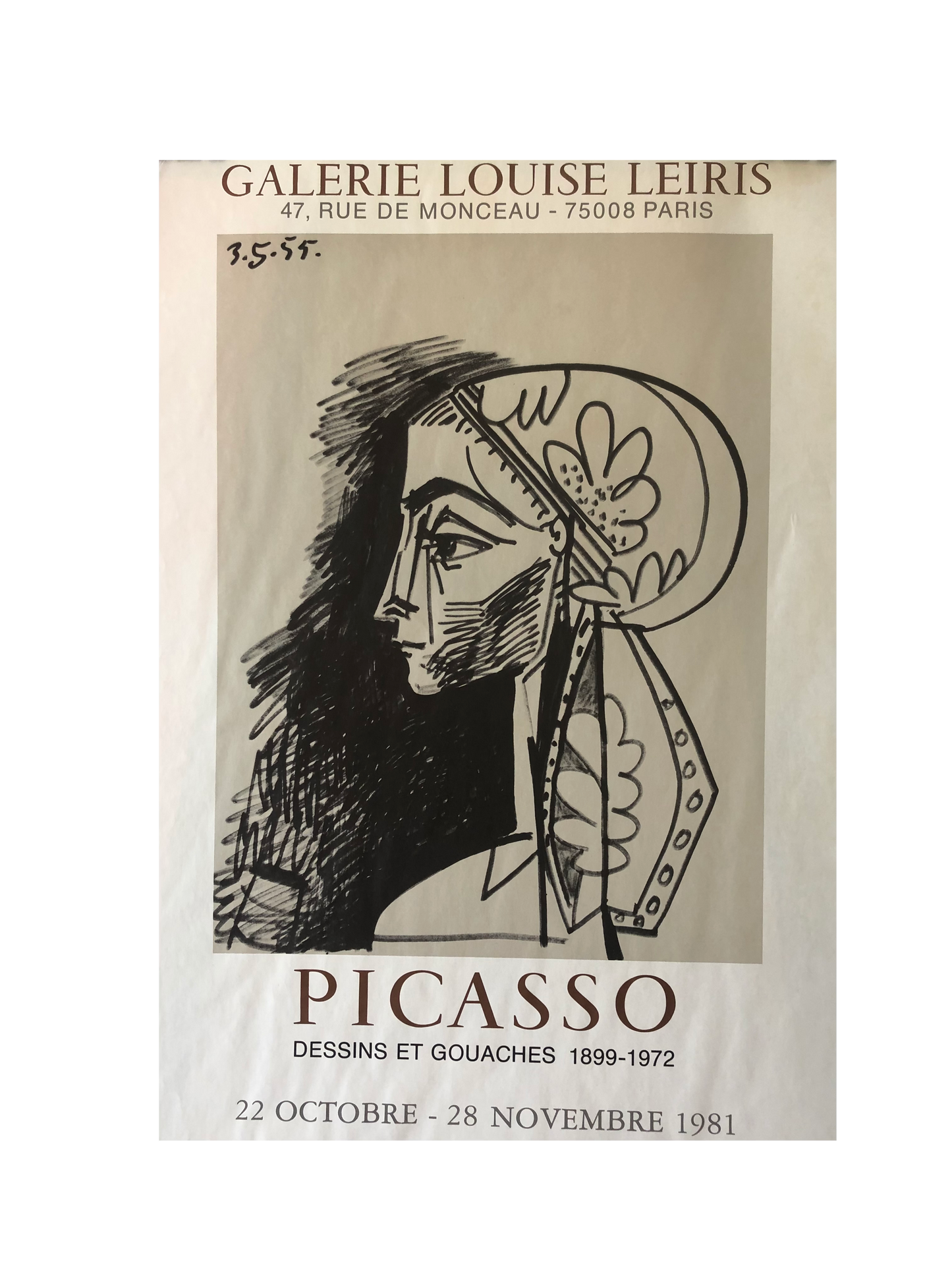 Picasso 'Designs and Guaches 1899-1972', Galerie Louise Leiris 1981
