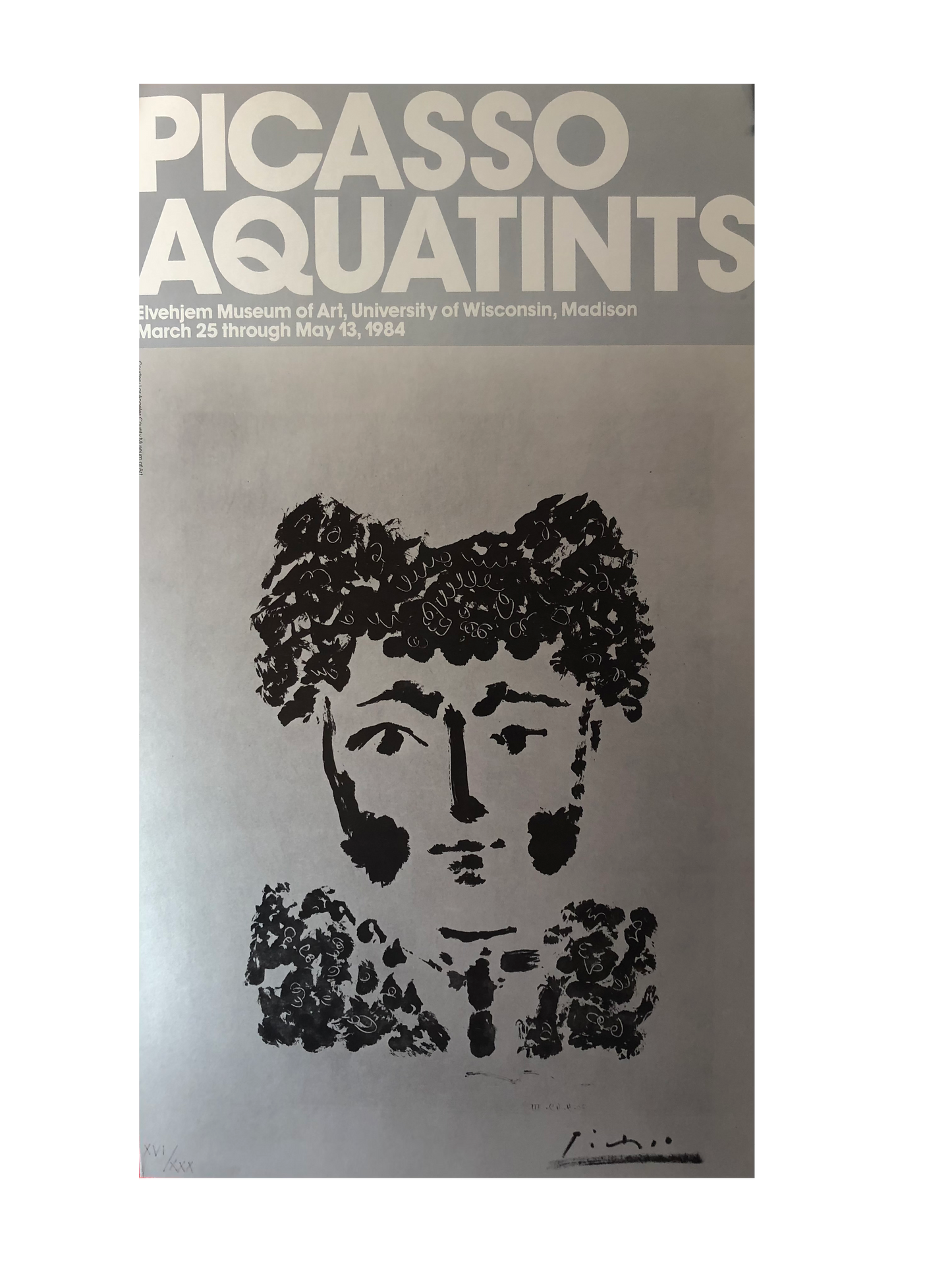 'Picasso Aquatints', Elvehjem Museum of Art Exhibition Poster, 1984