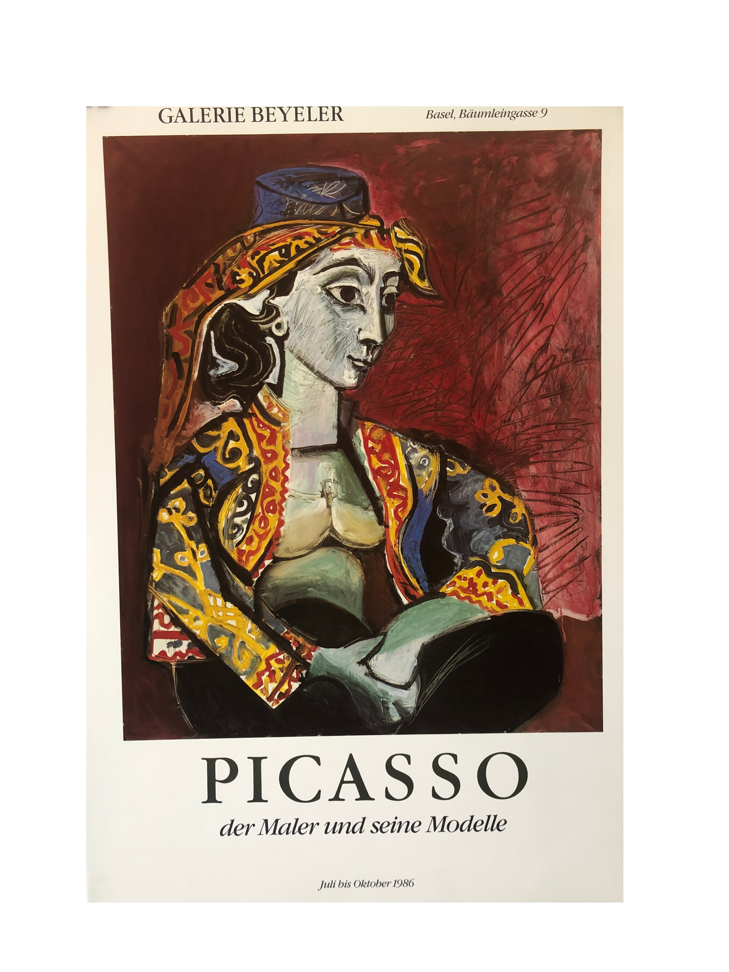 Picasso Exhibition Poster, Galerie Beyeler 1986