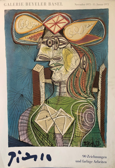 Picasso Exhibition Poster, Galerie Beyeler Basel 1972