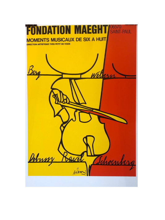 Original Valerio Adami Exhibition Poster, Galerie Maeght