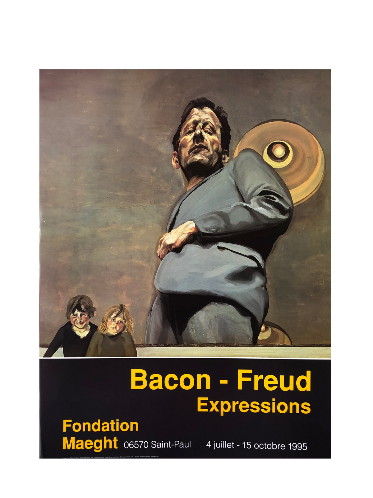 'Bacon + Freud Expressions' Exhibition Poster