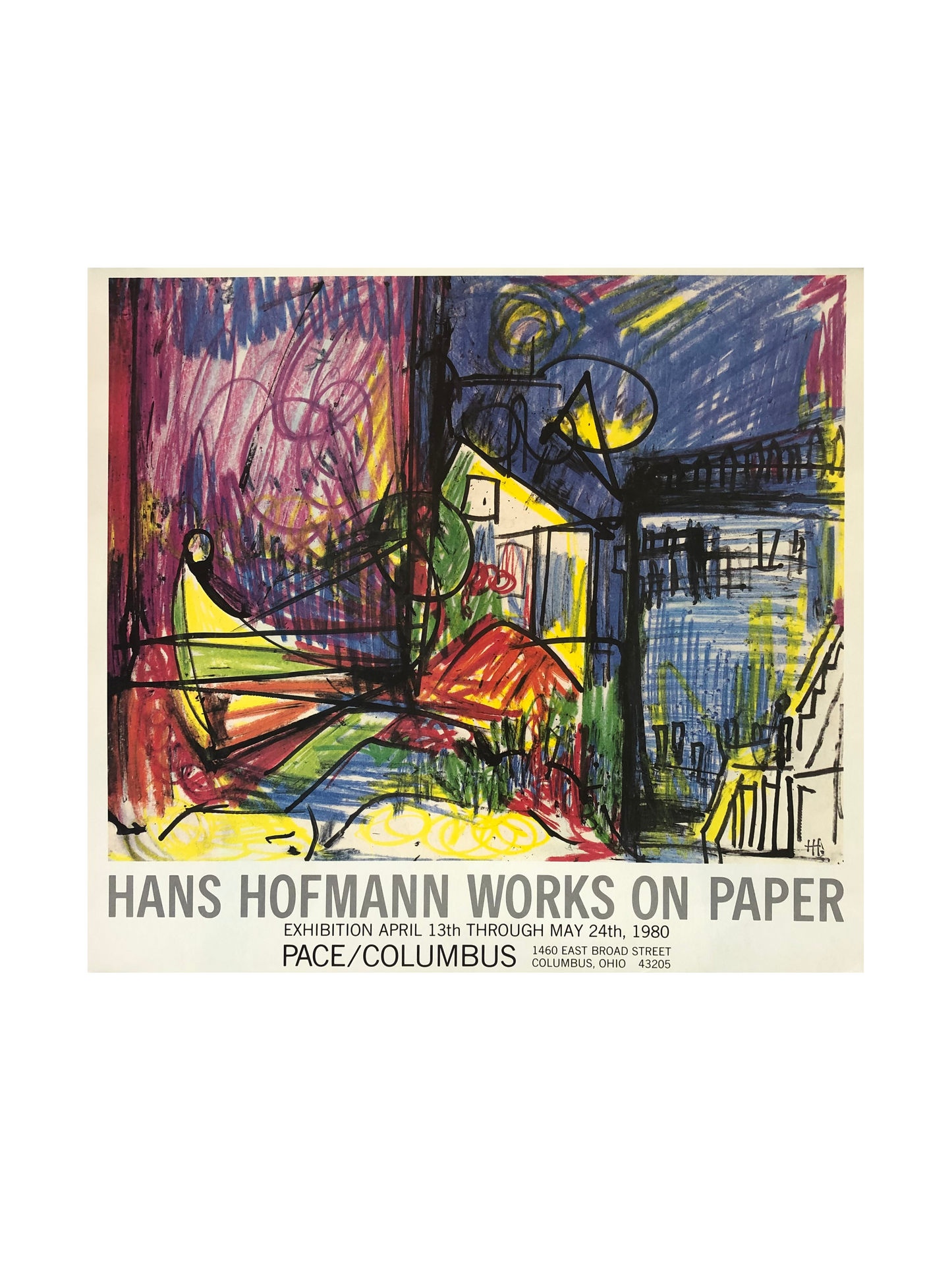 Hans Hoffman 'Works on paper' Exhibition Poster