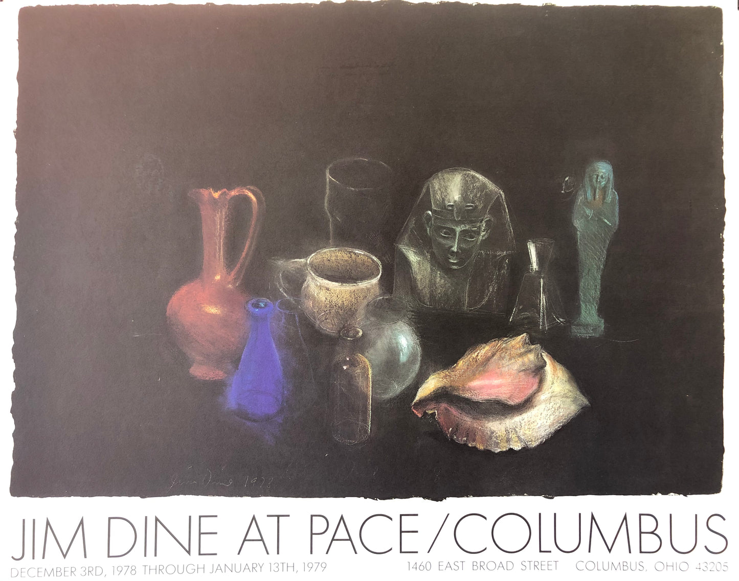 Jim Dine Exhibition Poster, Pace/Columbus